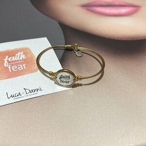 Luca + Danni Gold 'Faith Over Fear' Bracelet